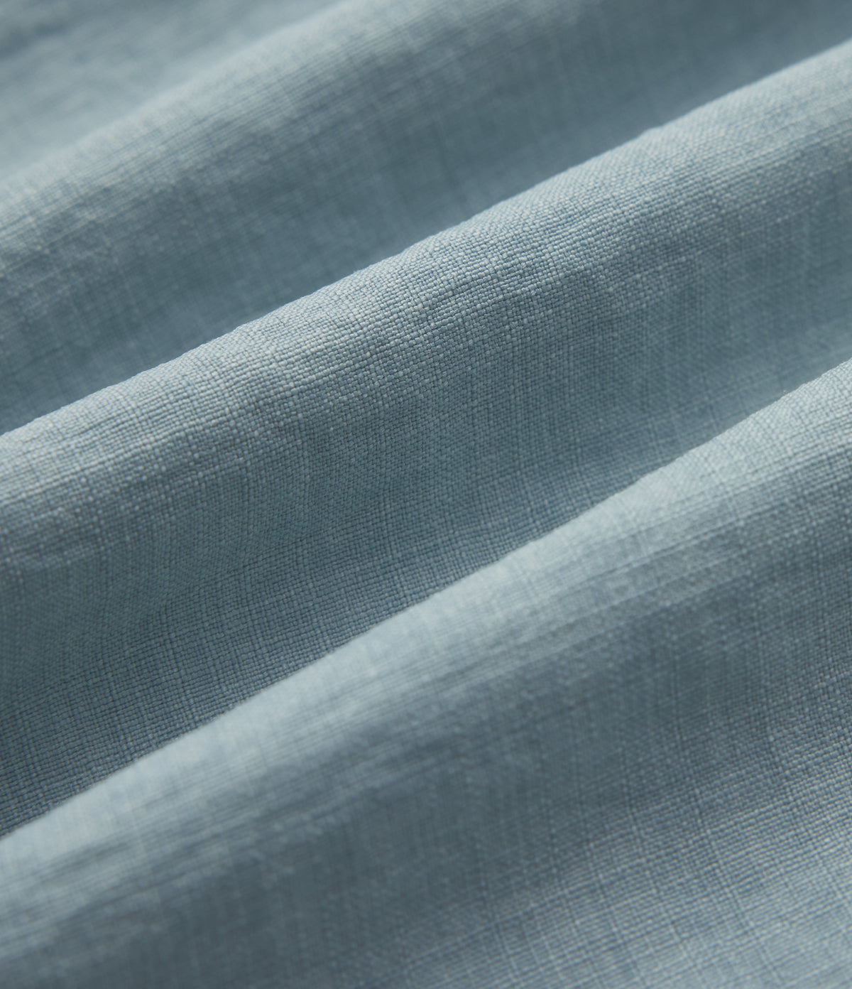 High Waisted Drawstring Maxi Linen-Feel Casual Skirt — Dusty Cyan Blue — view 7