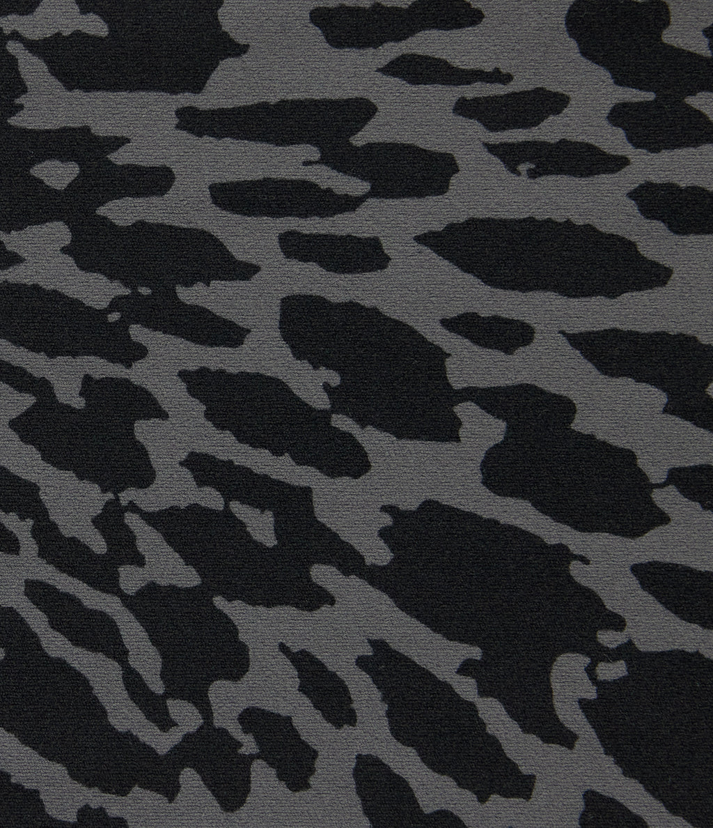 Leopard Print High Waisted Tummy Control Shaping Running 7/8 Leggings with Pockets — Storm Blur — view 7
