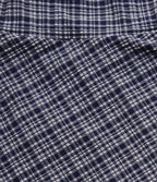 High Waisted 2-in-1 Plaid Quick Dry Flare Mini Tennis Skirt with Pockets — Mist Night Weave Plaid — view 7