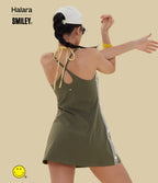 Plush Backless Mini Dance Active Dress-Edition — Grass Grey Green — view 5