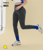 Stripe Print High Waisted Scrunch Butt Lifting Tummy Control Training Leggings with Pockets — Soft Shadow Stripe — view 7