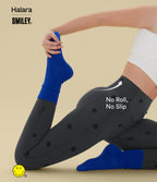 Stripe Print High Waisted Scrunch Butt Lifting Tummy Control Training Leggings with Pockets — Soft Shadow Stripe — view 3