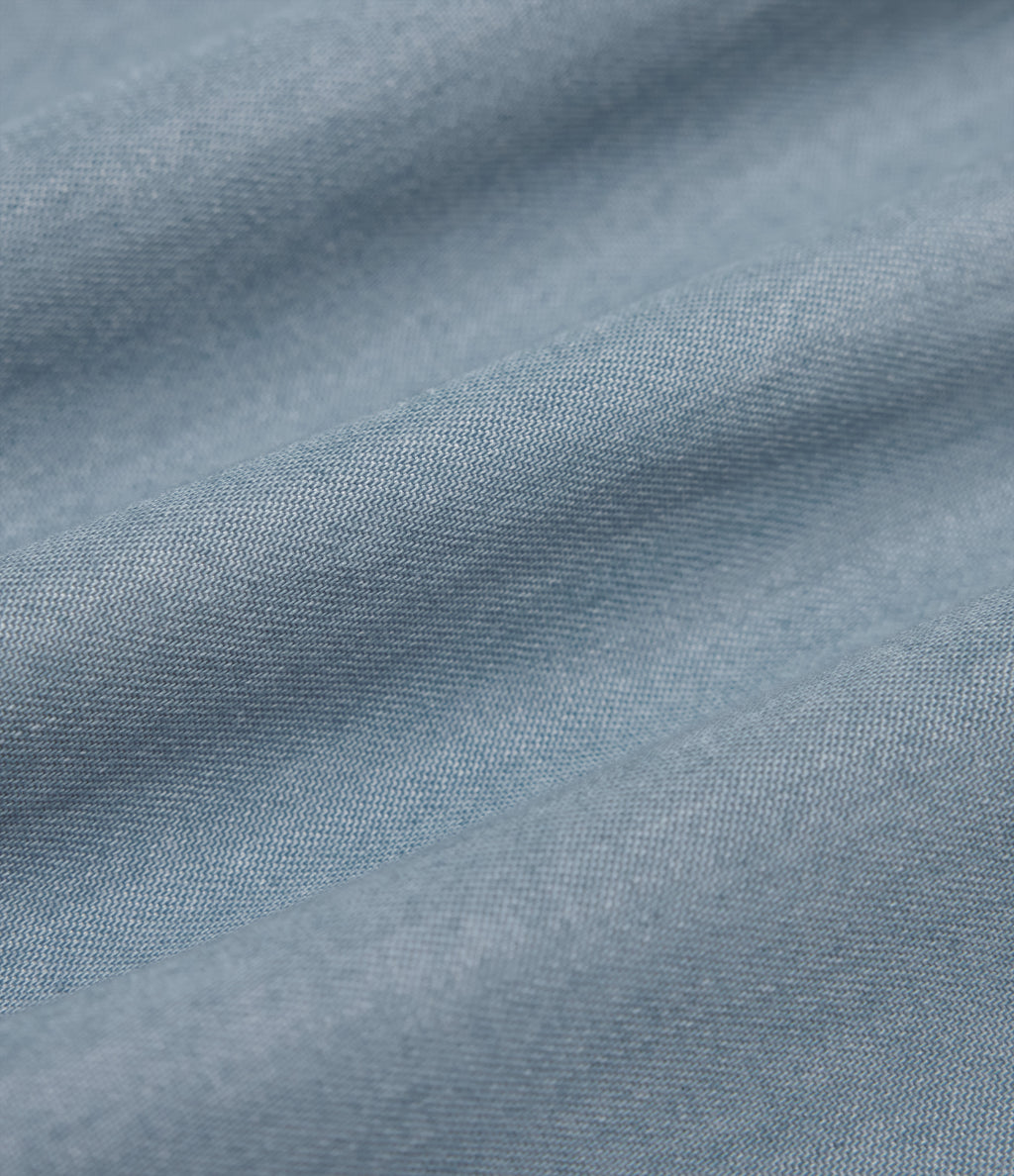Mid Rise Casual Lyocell Wide Leg Jeans with Pockets — Blue Jasper Denim — view 7