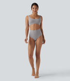 Square Neck Lounge Bralette — Steel Gray — view 4