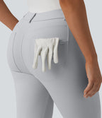 Mid Rise Quick Dry Golf Slim Trousers-Golf Tee Pocket-UPF40+ — Quiet Gray — view 6