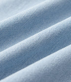 Mid Rise Drawstring Wide Leg Draped Lyocell Casual Jeans with Pockets — Malibu Blue Denim — view 7