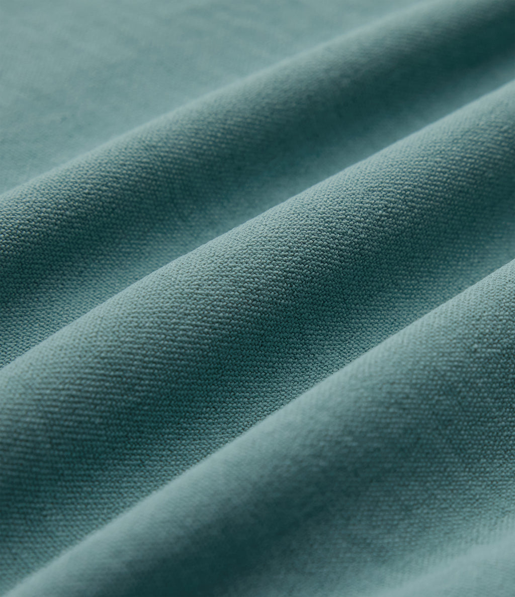 High Waisted Tie-side Linen-Feel Casual Skort — Mineral Blue — view 8