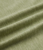 V Neck Short Sleeve Casual T-Shirt — Light Green Floral Yarn — view 6