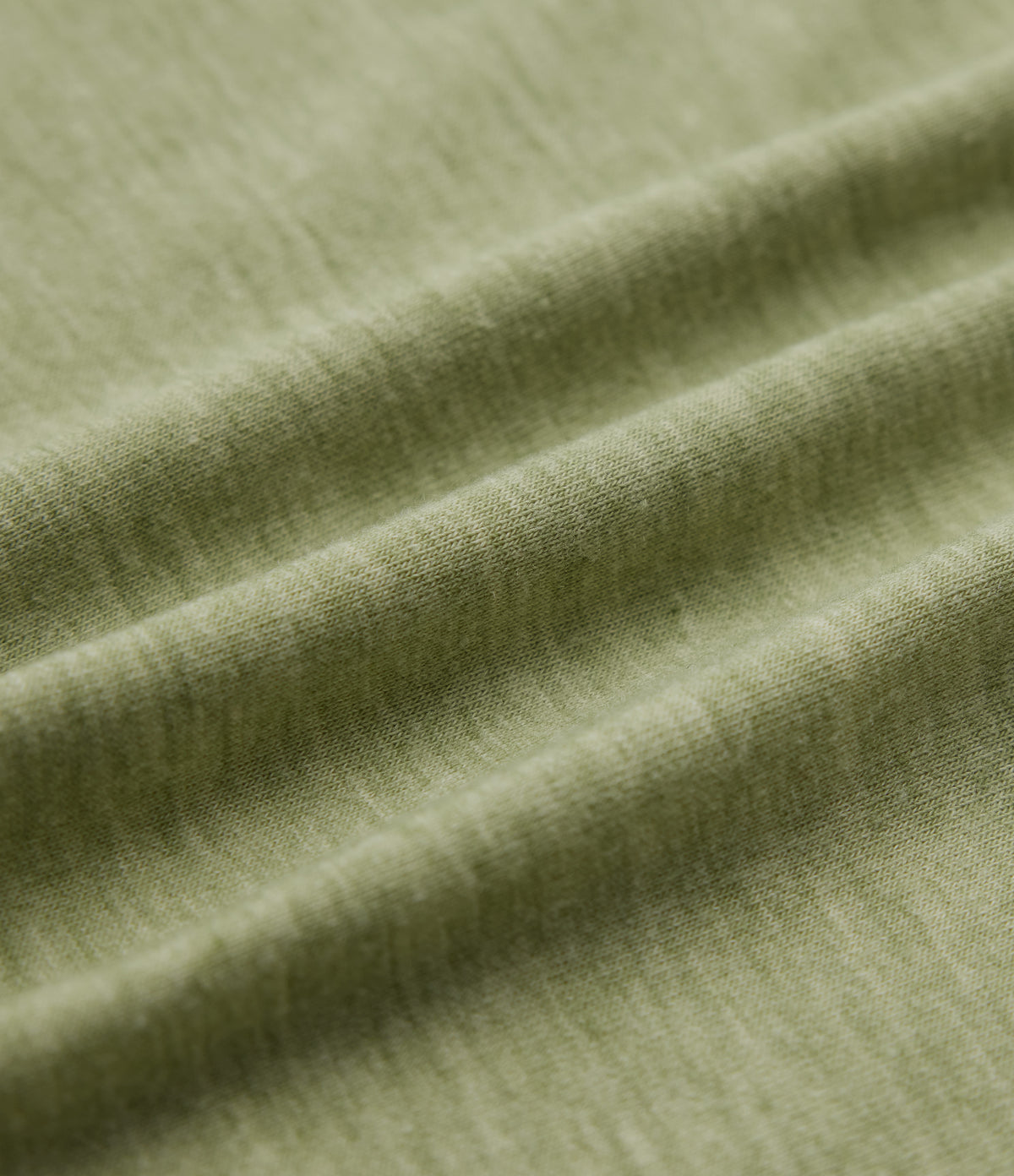 V Neck Short Sleeve Casual T-Shirt — Light Green Floral Yarn — view 6