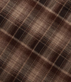 Mid Rise A-Line Plaid Midi Work Skirt with Pockets — Woodland Mocha — view 7
