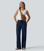 OneForm Seamless Flow Waffle Cropped Casual Tank Top — White — view 6