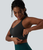 Medium Support Training Sports Bra DD-F — Black — view 4