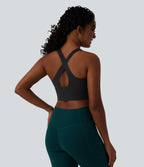 Medium Support Training Sports Bra DD-F — Black — view 5