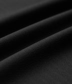 High-waisted Herringbone Work Bootcut Trousers with Pockets — Black — view 8
