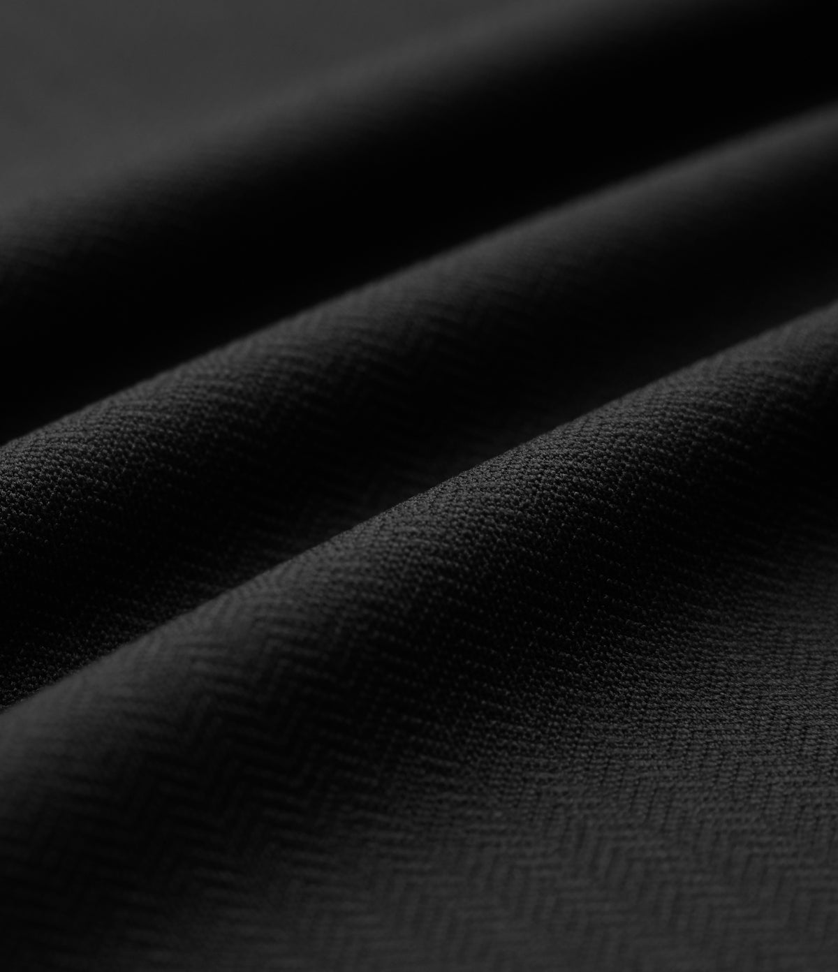 High-waisted Herringbone Work Bootcut Trousers with Pockets — Black — view 8