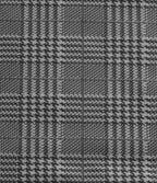 High Waisted Wide Leg Houndstooth Plaid Casual Trousers with Pockets — Charcoal Houndstooth — view 7
