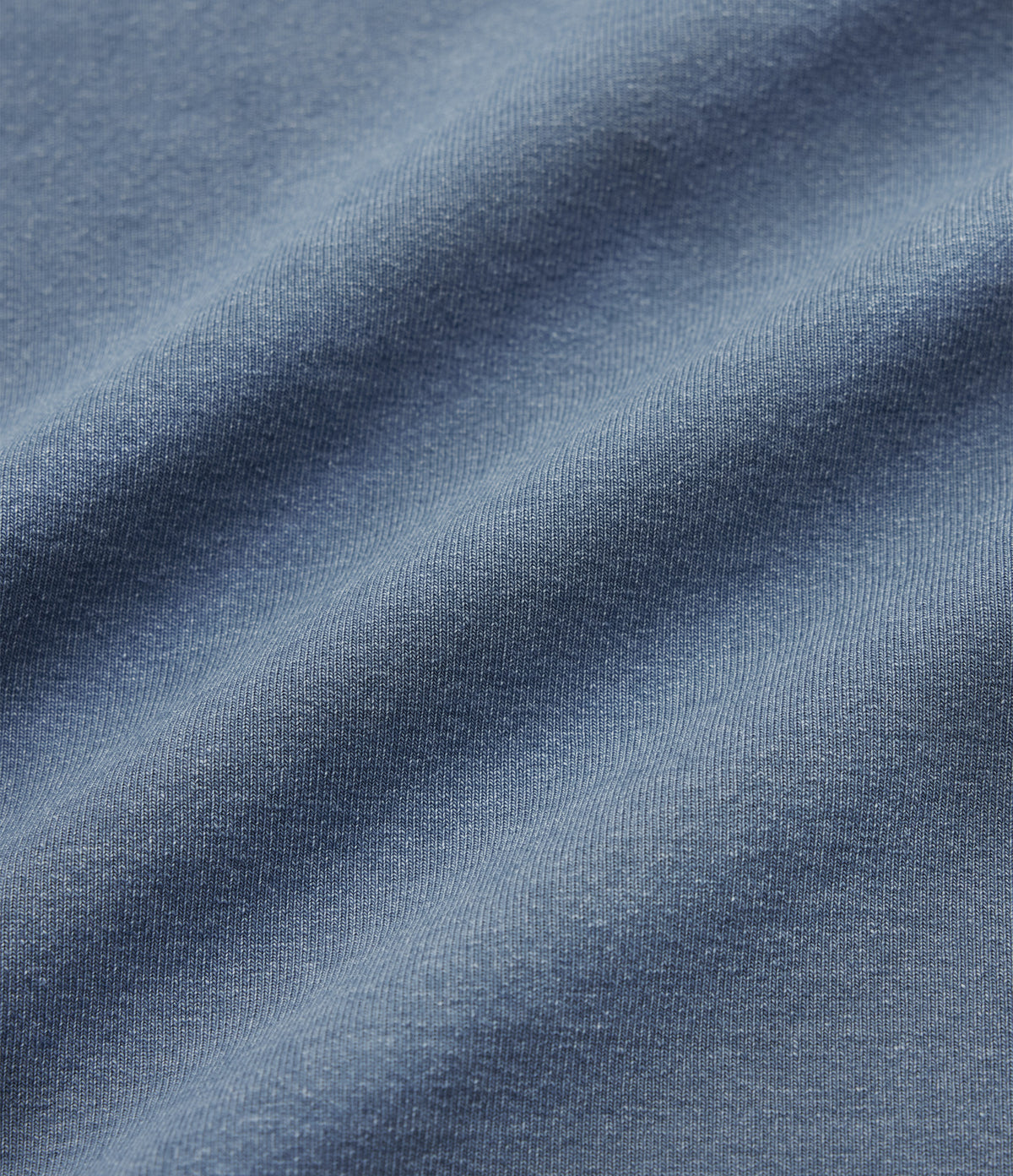 Round Neck Short Sleeve Denim Casual T-Shirt with Pocket — Blue Jasper Denim — view 6