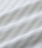 V Neck Short Sleeve Stripe Casual Linen-Feel Blouse — Stone Veil — view 7