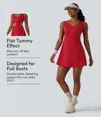 Push-Up 2-in-1 Mini Tennis Active Dress DD-F Cups with Pockets-Edition — Aura Orange — view 1