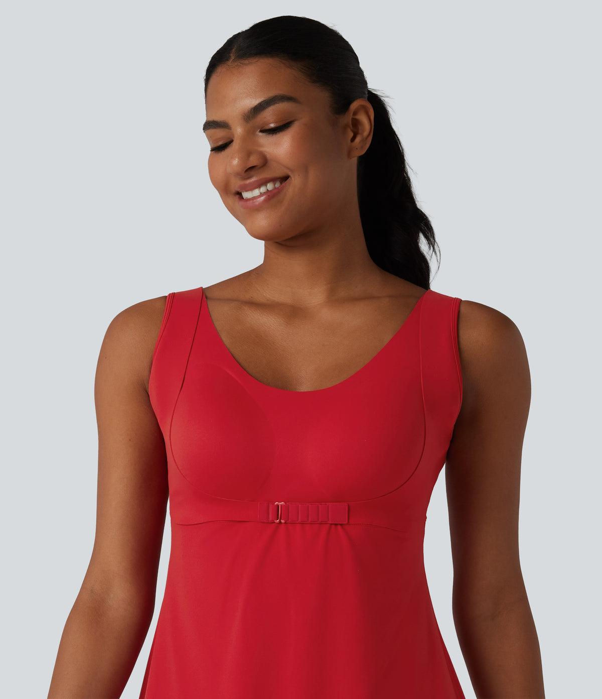 Push-Up 2-in-1 Mini Tennis Active Dress DD-F Cups with Pockets-Edition — Aura Orange — view 6