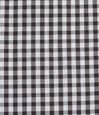 High Waisted Baggy Plaid Casual Trousers with Pockets — Black White Bubble Grid — view 6