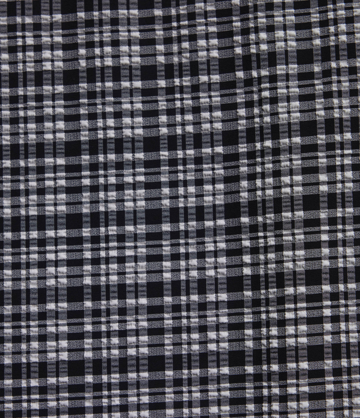 High Waisted Tummy Control Plaid Crinkle Quick Dry Casual Wide Leg Trousers with Pockets — Ink-Snow Weave Plaid — view 8