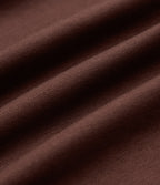 Cowl Neck Cap Sleeve Casual T-Shirt — Chocolate Fondant — view 7