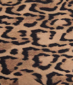 Leopard Print High Waisted Tummy Control Color Block Stripes Training Biker Shorts 7'' with Pockets — Tan Leopard — view 8