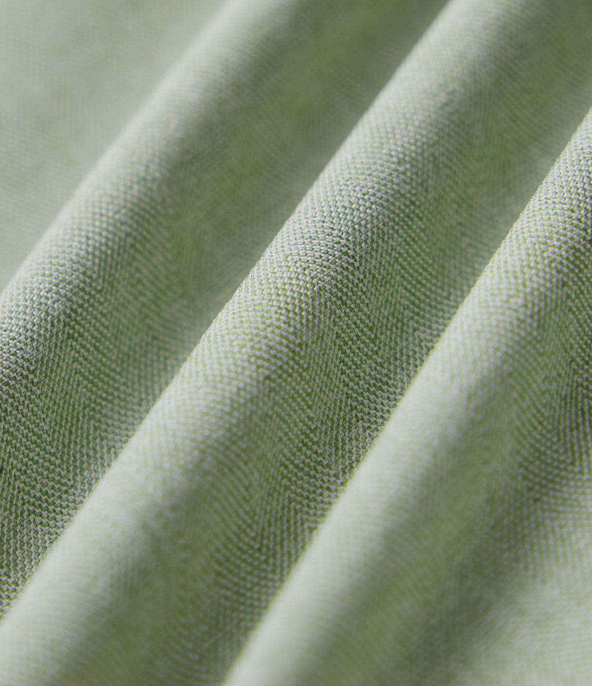 Wrinkle-resistant High Waisted Invisible Zipper Pleated Linen-Feel Casual Bermuda Baggy Shorts with Pockets — Sage Herringbone — view 8