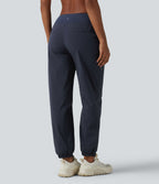 Low Rise Hiking Joggers with Pockets — Parisian Night — view 2