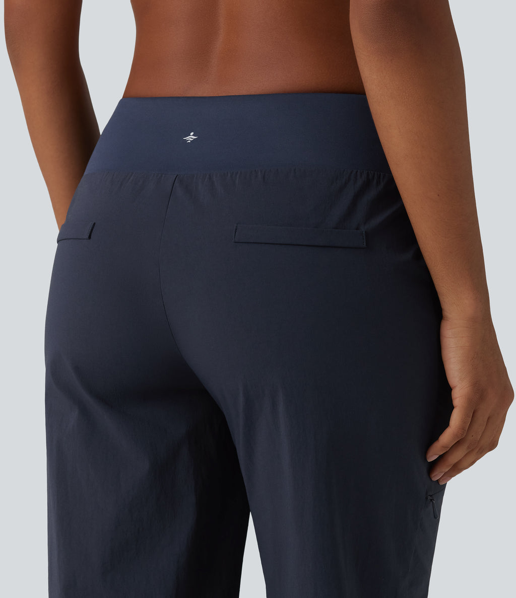 Low Rise Hiking Joggers with Pockets — Parisian Night — view 5