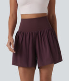 High Waisted 2-in-1 Running Shorts 5'' with Pockets — Fig — view 1