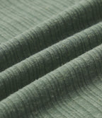 Ribbed Knit High Waisted Bodycon Midi Casual Linen-Blend Skirt — Sage Green Ribbed — view 8