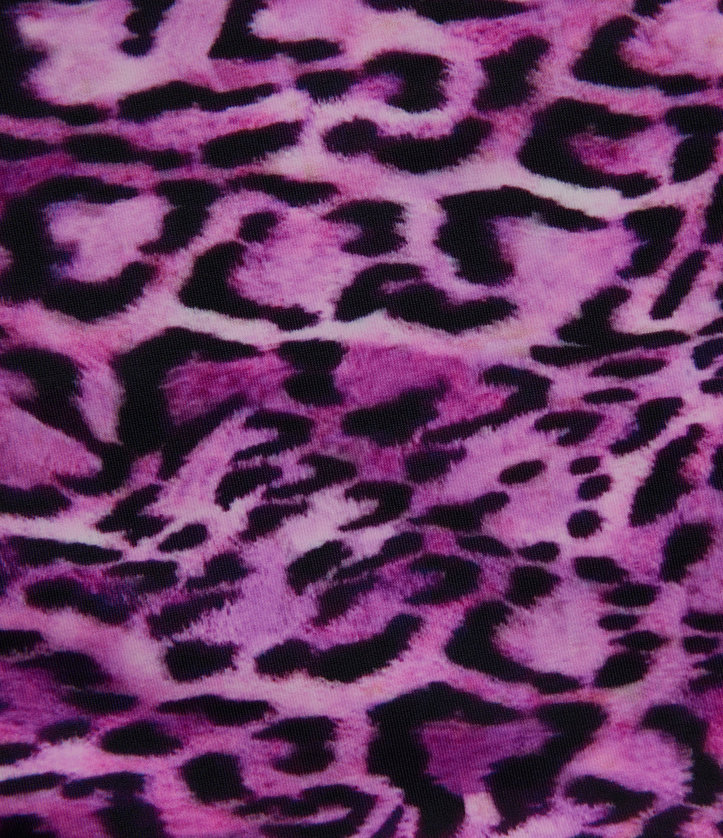 Square Neck Built-in Bra Tummy Control Drawstring Leopard Print One-Piece Swimsuit — Leopard Print Red — view 7