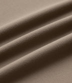 High Waisted Tummy Control Contrast Ribbed Yoga 7/8 Leggings with Pockets — Dawn Brown — view 8