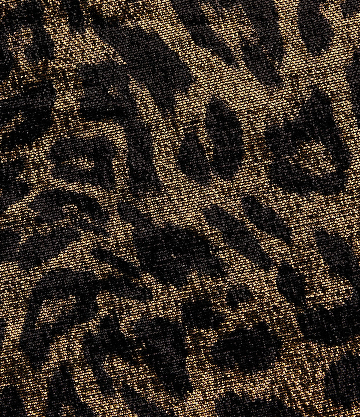 Mid Rise Drawstring Baggy Leopard Print Casual Trousers with Pockets — Black Coffee Leopard Print — view 7