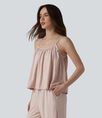 Draped Lounge Tank Top — Shell — view 3