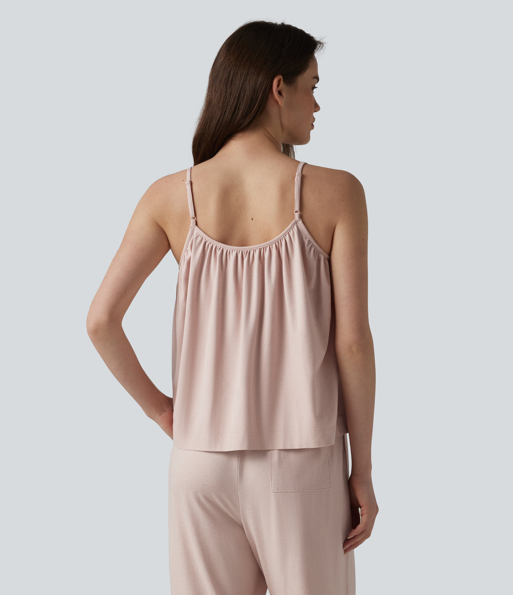 Draped Lounge Tank Top — Shell — view 2