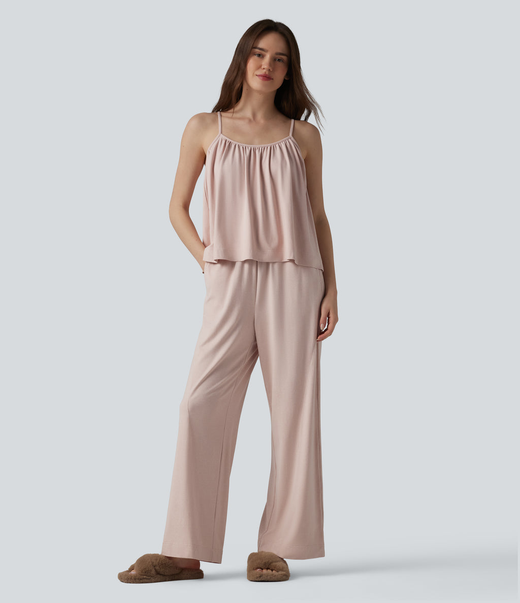 Draped Lounge Tank Top — Shell — view 5