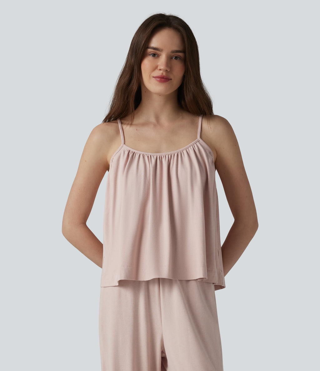 Draped Lounge Tank Top — Shell — view 4