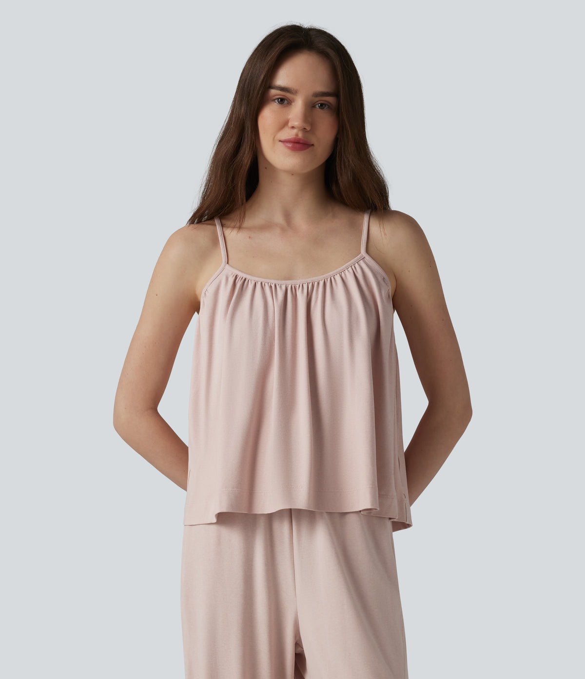 Draped Lounge Tank Top — Shell — view 4
