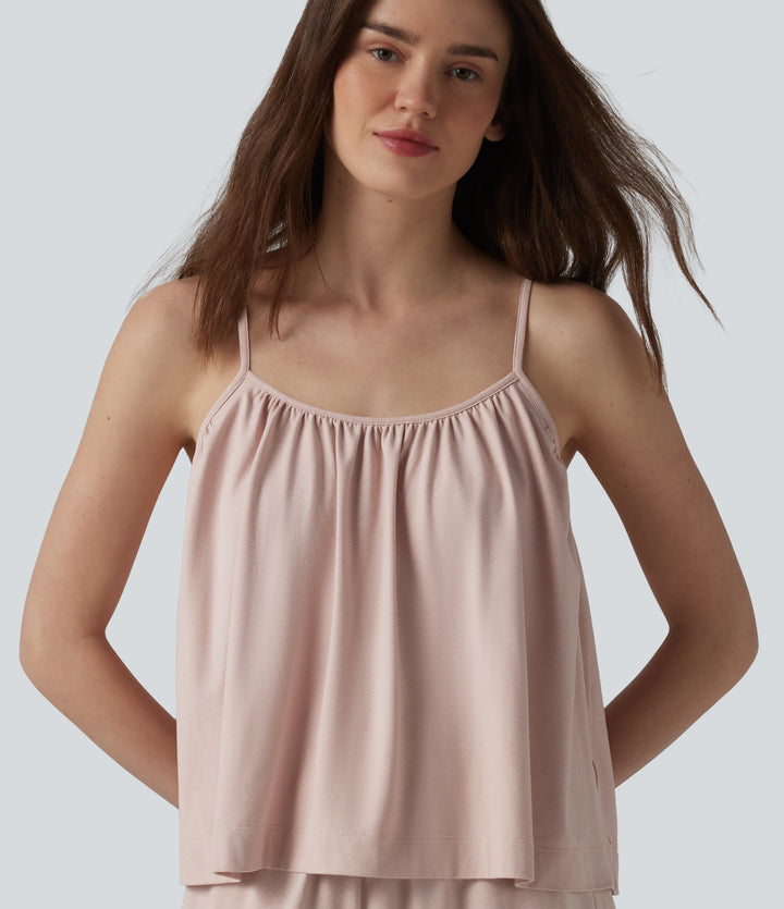 Draped Lounge Tank Top — Shell — view 1