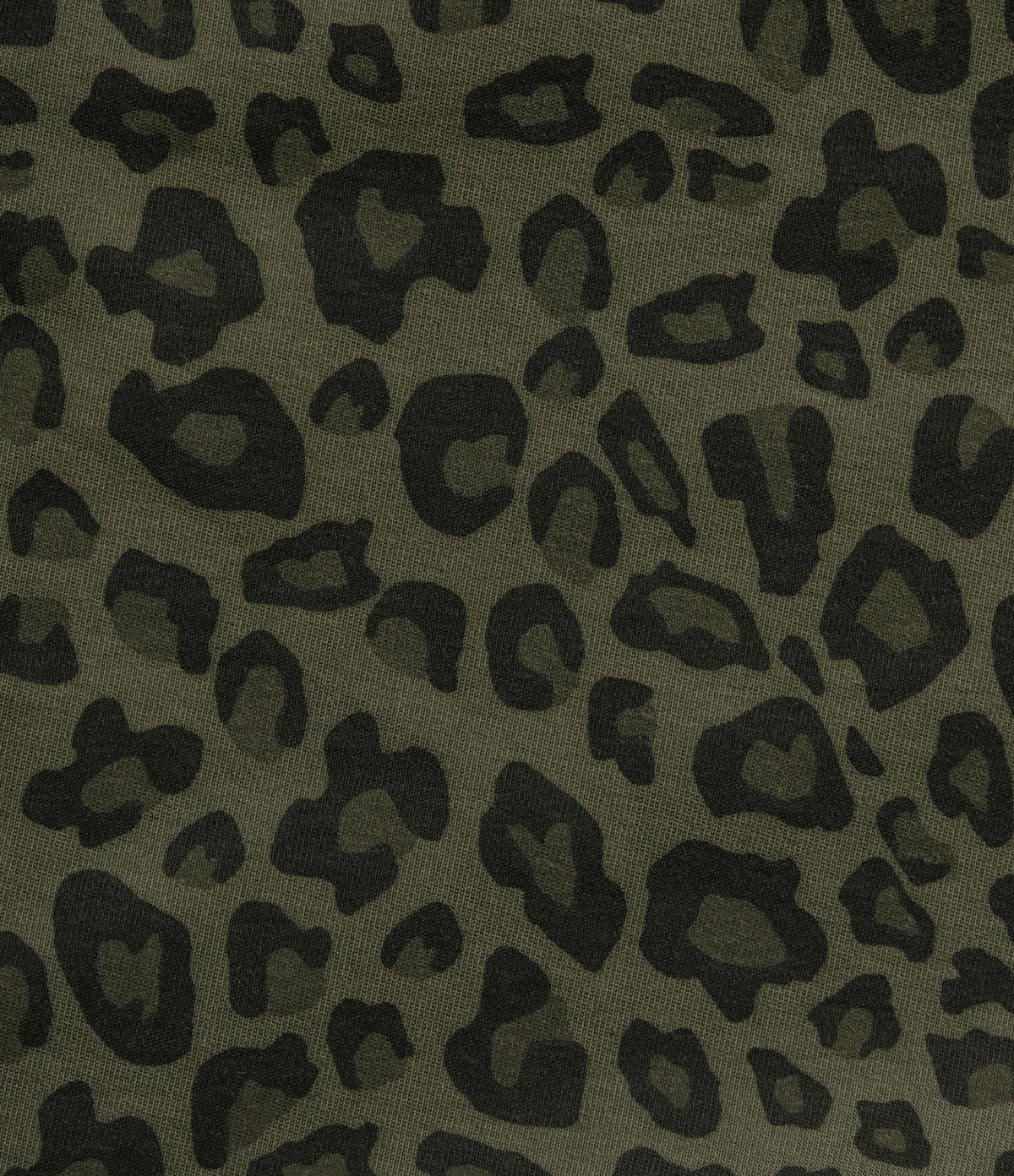 Adjustable Straps Rolled Hem Leopard Print Casual Short Dungarees with Pockets — Olive Leopard — view 8