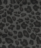 Mid Rise Leopard Print Casual Barrel Leg Trousers with Pockets — Granite Panther — view 8