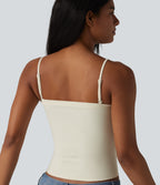 Non-Removable Pad Casual Tank Top — Baby's Breath — view 6