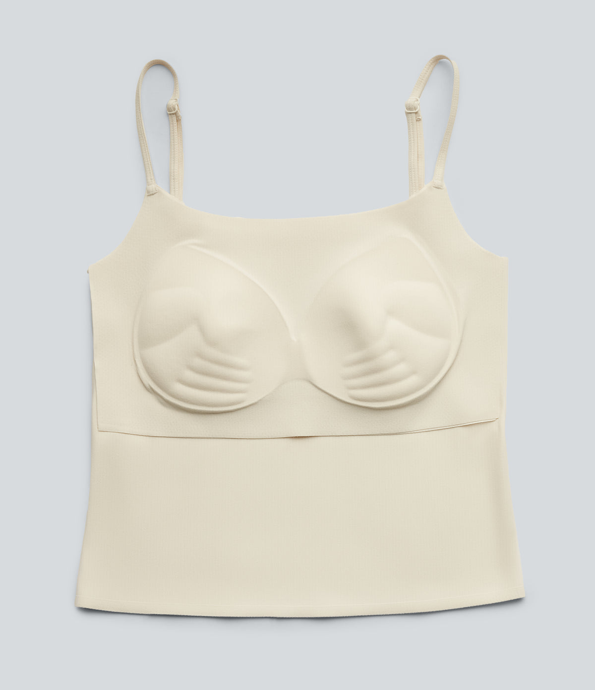 Non-Removable Pad Casual Tank Top — Baby's Breath — view 8
