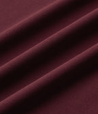 V-neck Split Hem Maxi Flowy Resort Slip Dress — Burgundy — view 8