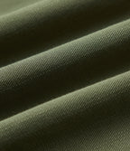 Henley Neck 3/4 Sleeve Linen-Feel Resort Blouse — Dull Grey Green — view 8