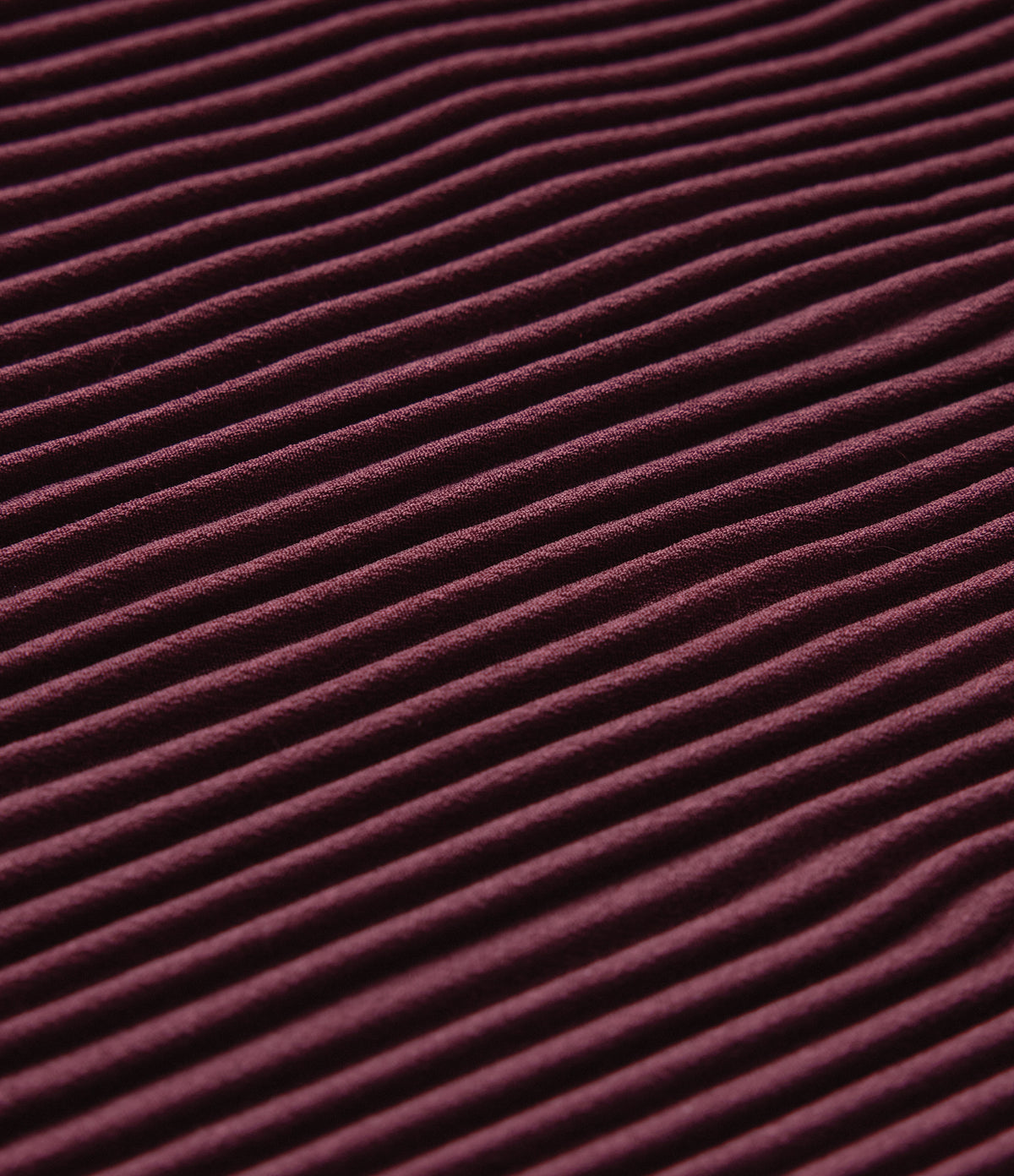 High Waisted Pleated Midi Casual Skirt — Tawny Port — view 7