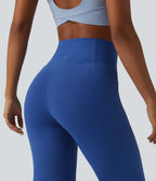High Waisted Tummy Control Pedal Pushers Dance Balloon Joggers with Pockets — Beaucoup Blue — view 5